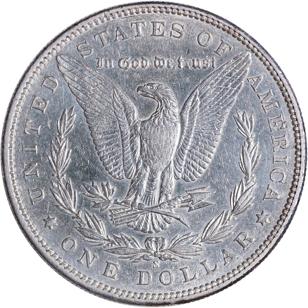 AU-50 1899-S Morgan Dollar