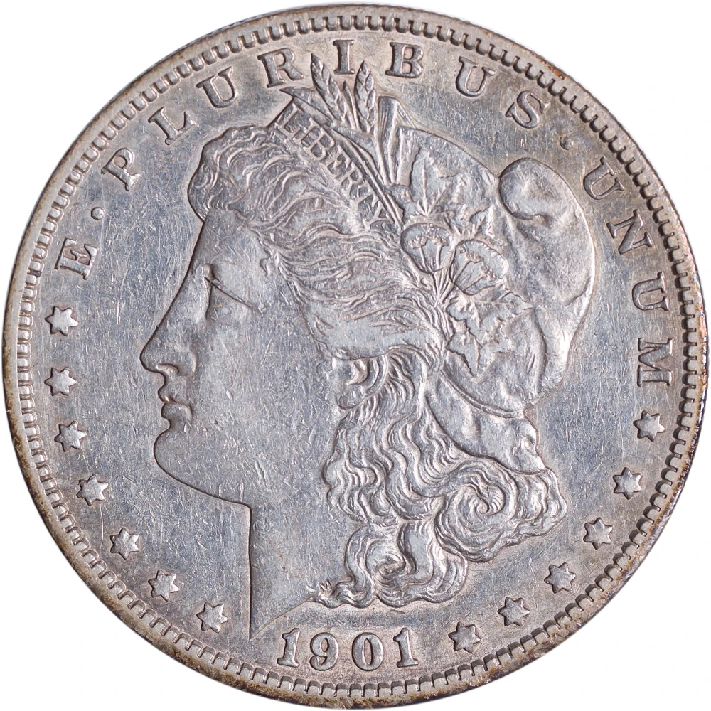 EF-45 1901-S Morgan Dollar