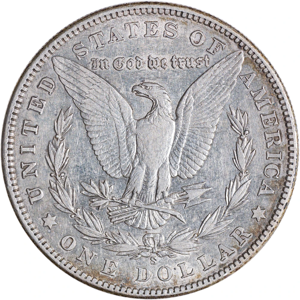 AU-50 1904-S Morgan Dollar