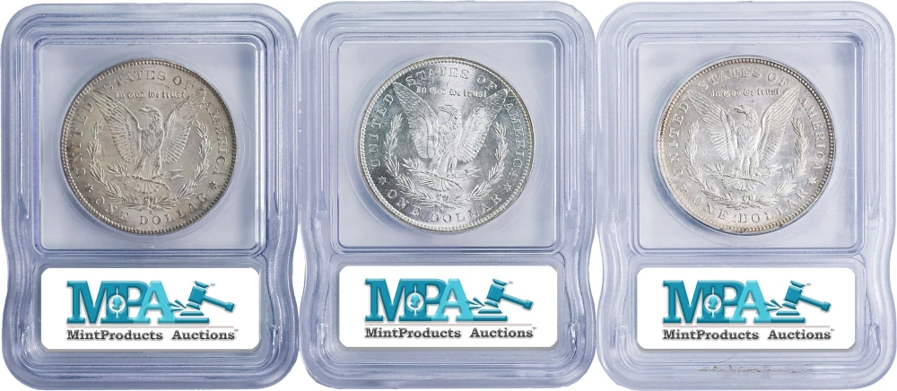 ICG Certified Morgan Dollar Trio