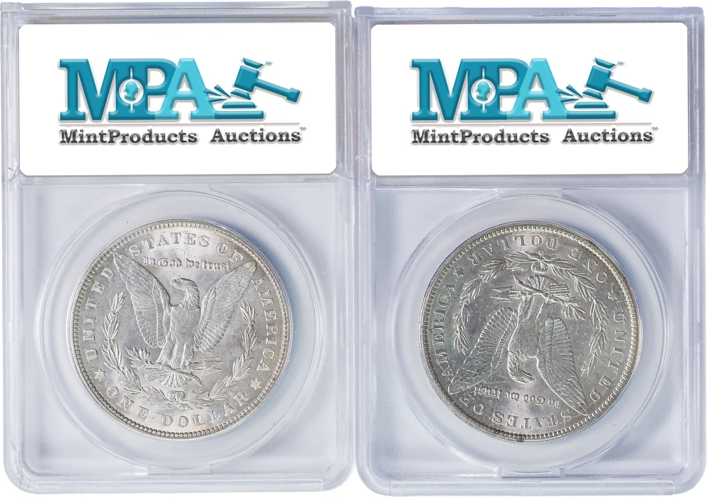 ANACS Morgan Dollar Vam Pair