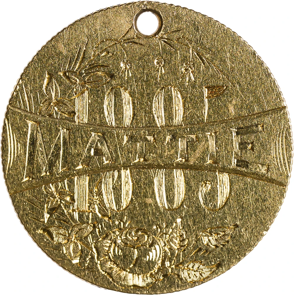 EF Details 1874 $3 Gold Love Token