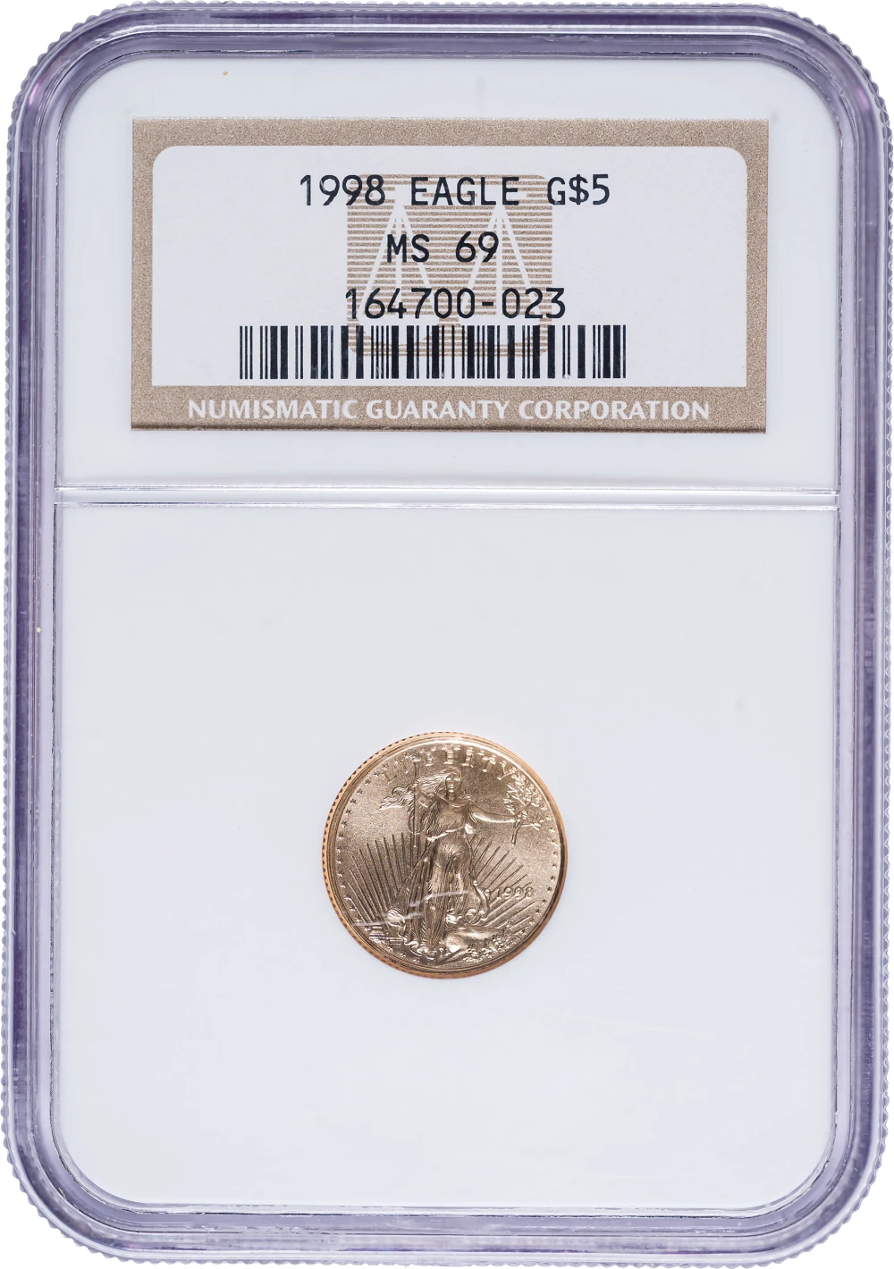 NGC MS-69 1998 1/10 Ounce Gold Eagle