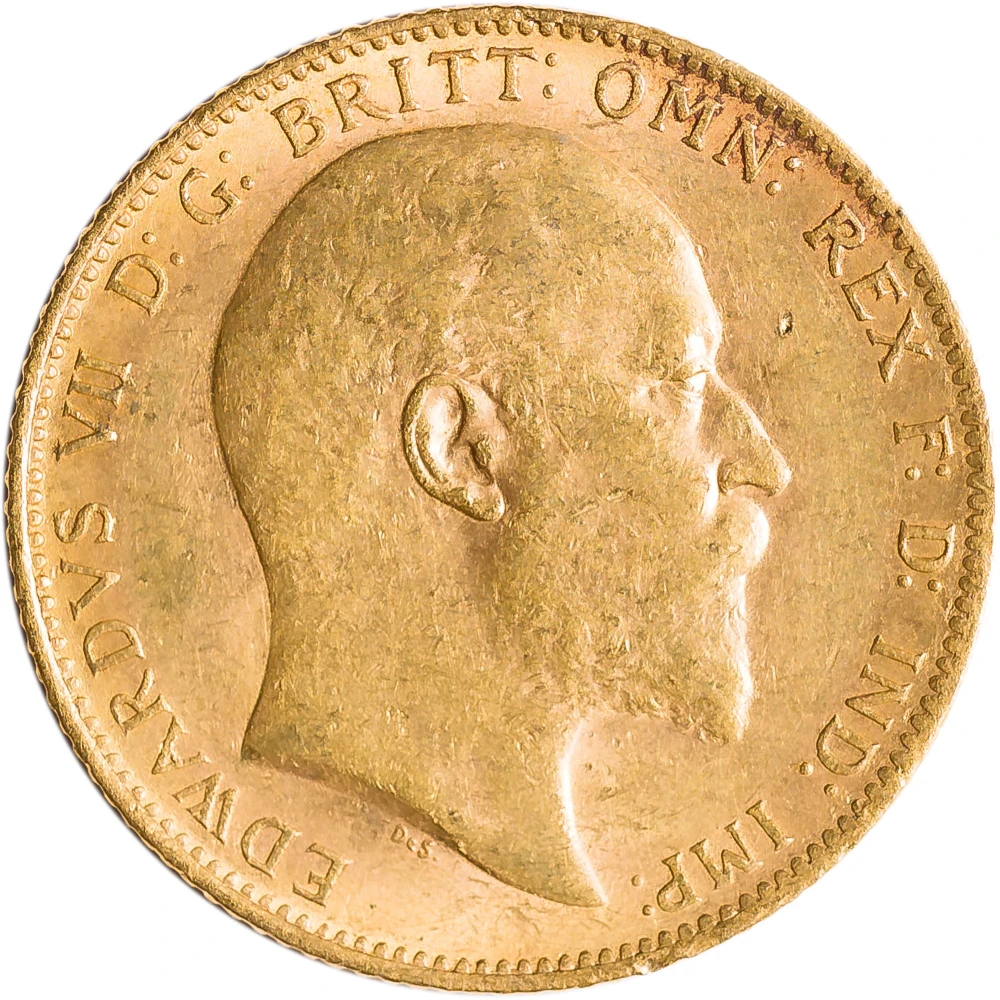 Great Britain. AU-50 1902 Gold Sovereign