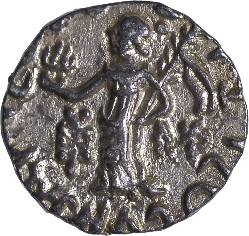 Indo-Scythians. EF Silver Drachm