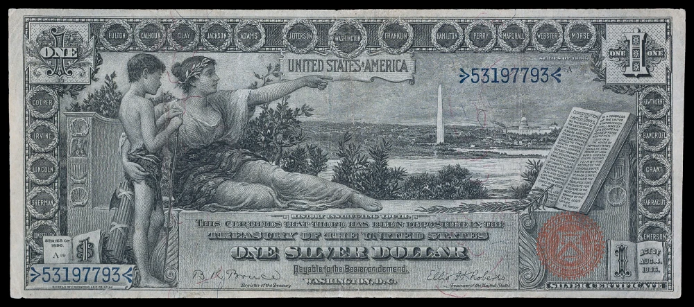 EF Series 1896 $1 Educational Note