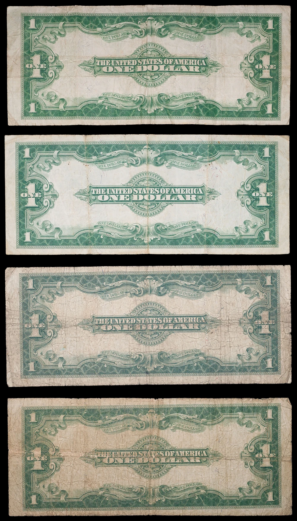 VG to Fine+ 1923 Horseblanket $1 Notes