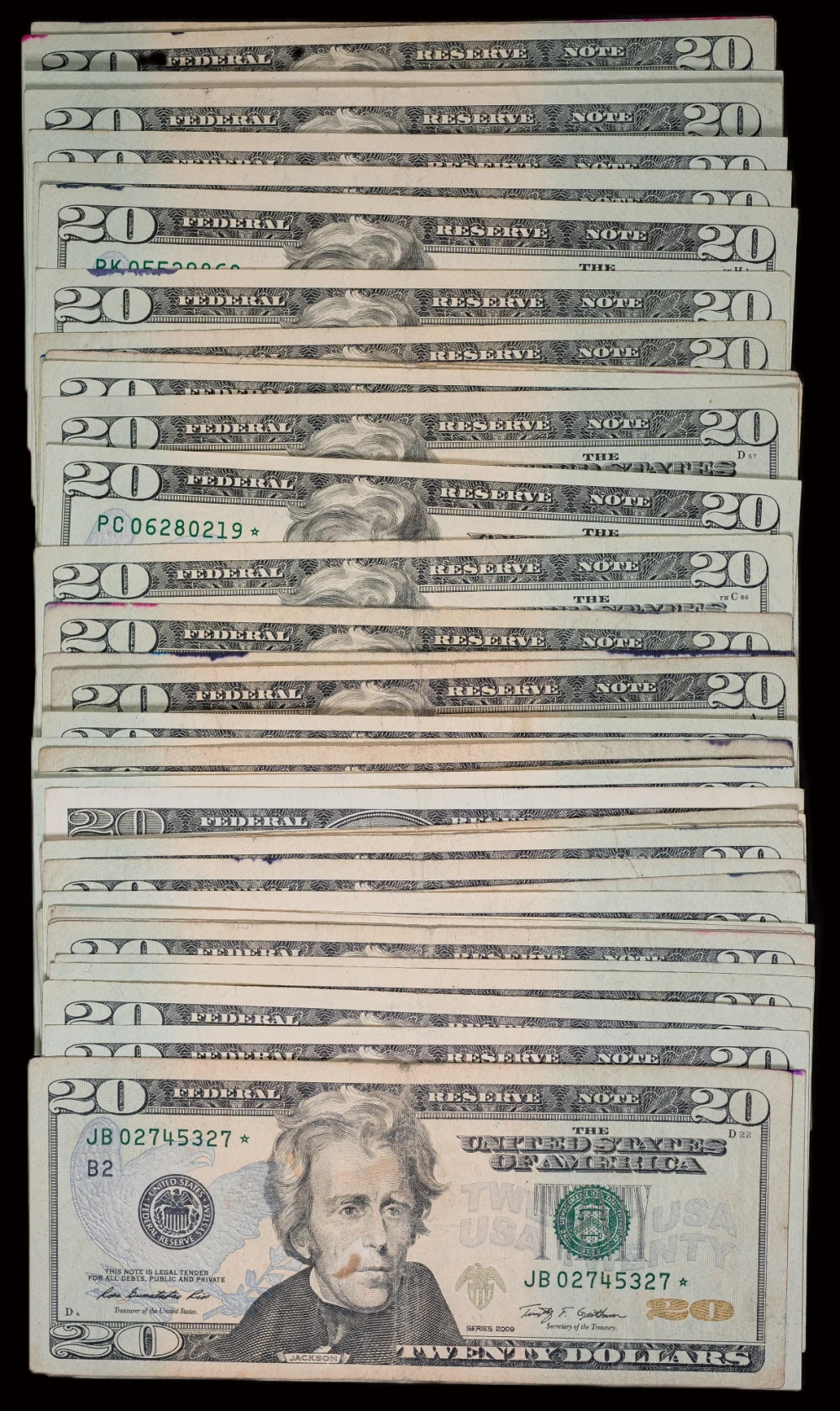 Mixed 1996-2017 $20 Star Notes
