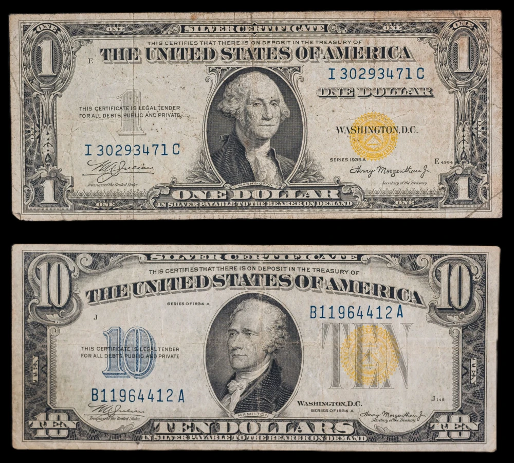 Yellow Seal North Africa Denomination Pair