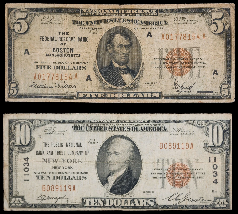 Fine-VF National Currency Note Duo