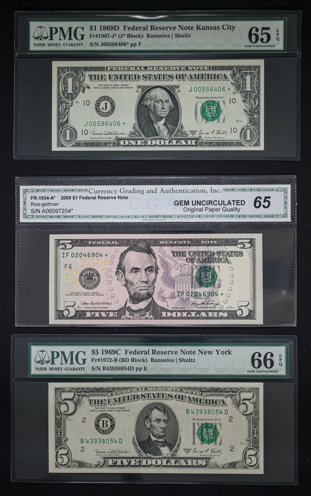Certified Currency Trio