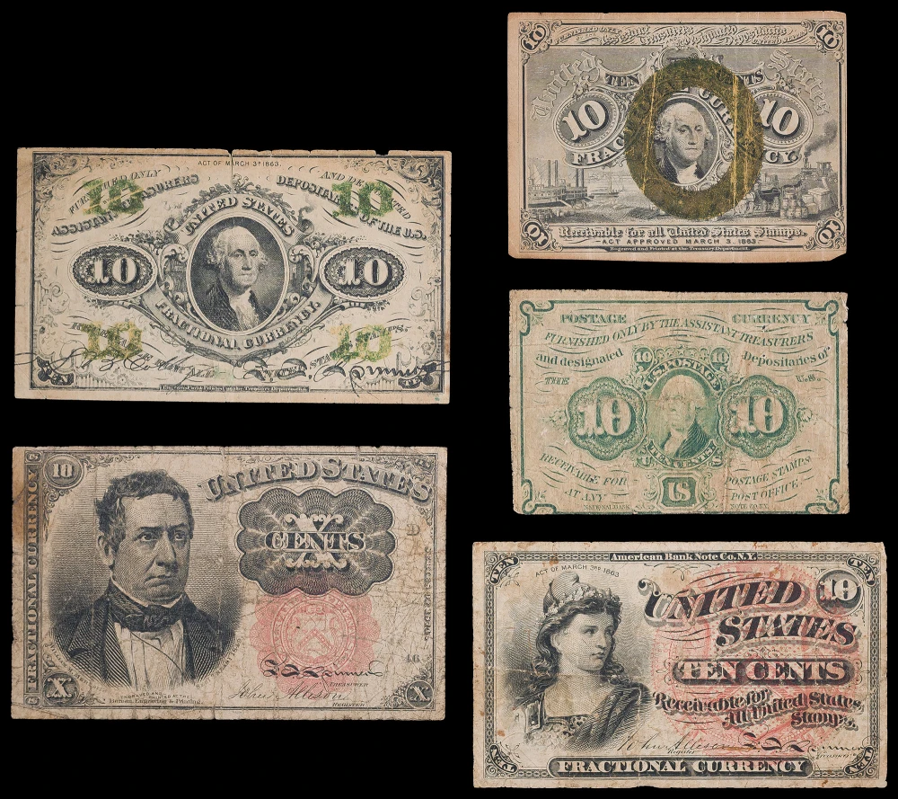 Fractional Currency Quintet