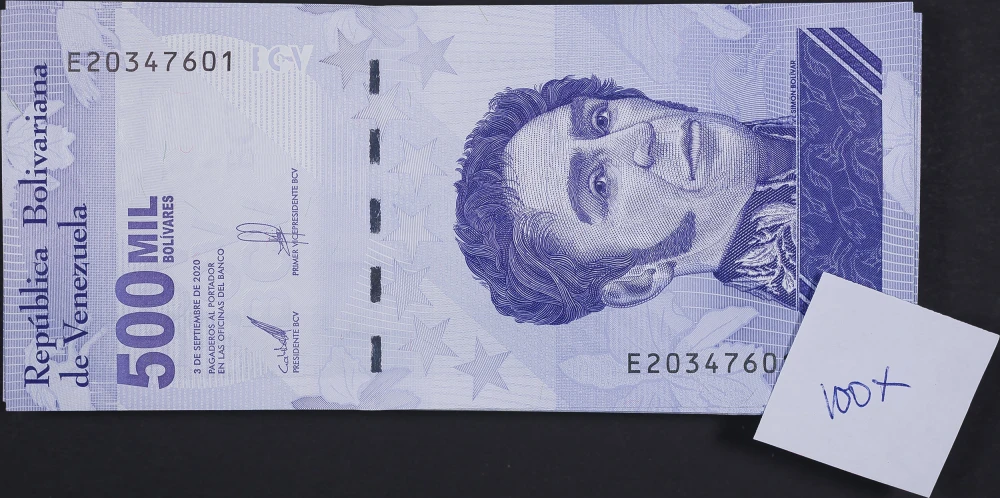 Bolivia. Gem New 2020 500,000 Bolivares Notes