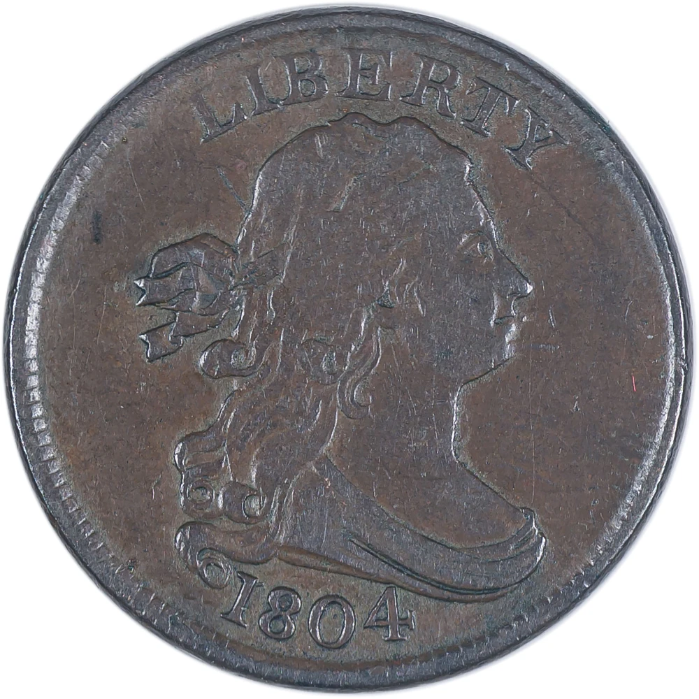 VF-25 1804 Spiked Chin Half Cent