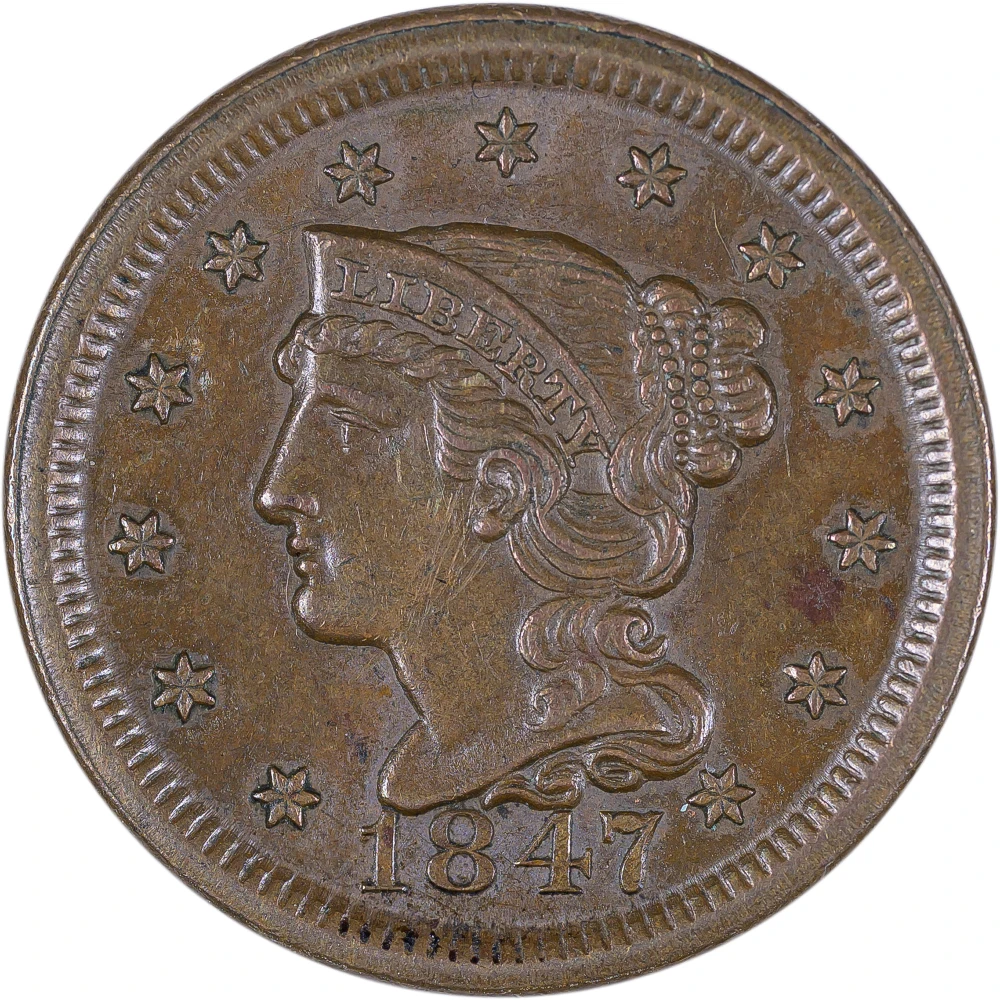 BU-60 1847 Large Cent