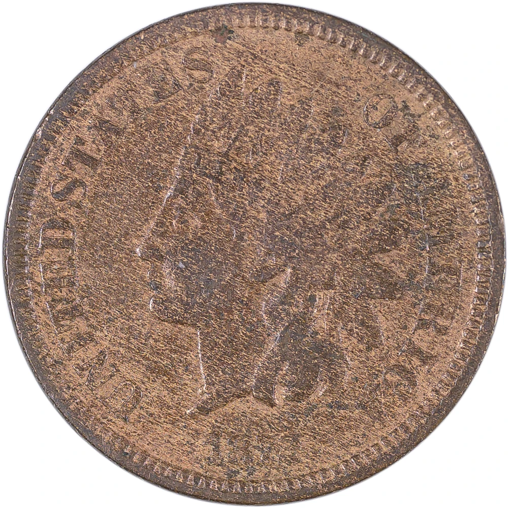 VF-20 Details 1872 Indian Cent