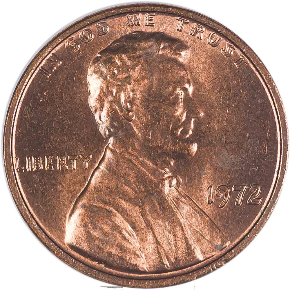 Choice MS-63 RB 1972 Double Die Lincoln Cent