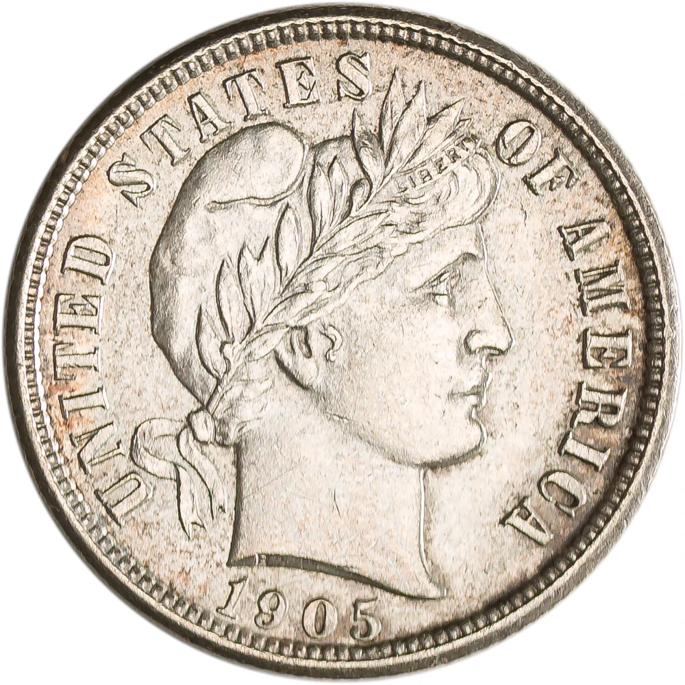 MS-60 or Finer 1905 Barber Dime