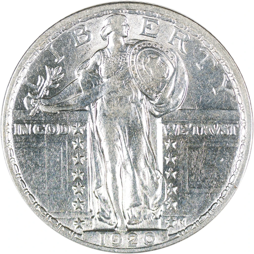 AU-50 1920 Standing Liberty Quarter
