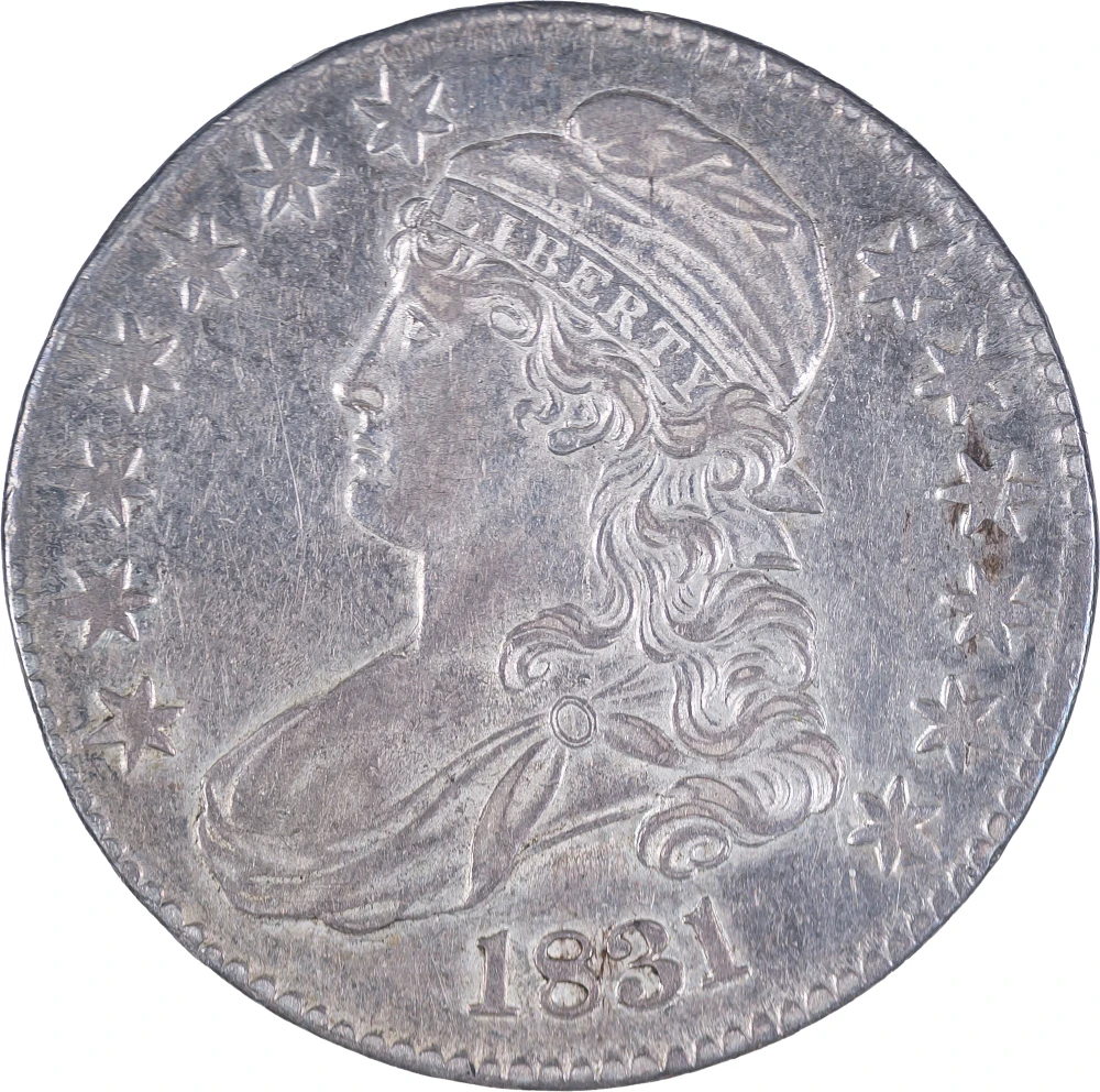 AU-50 1831 Bust Half Dollar