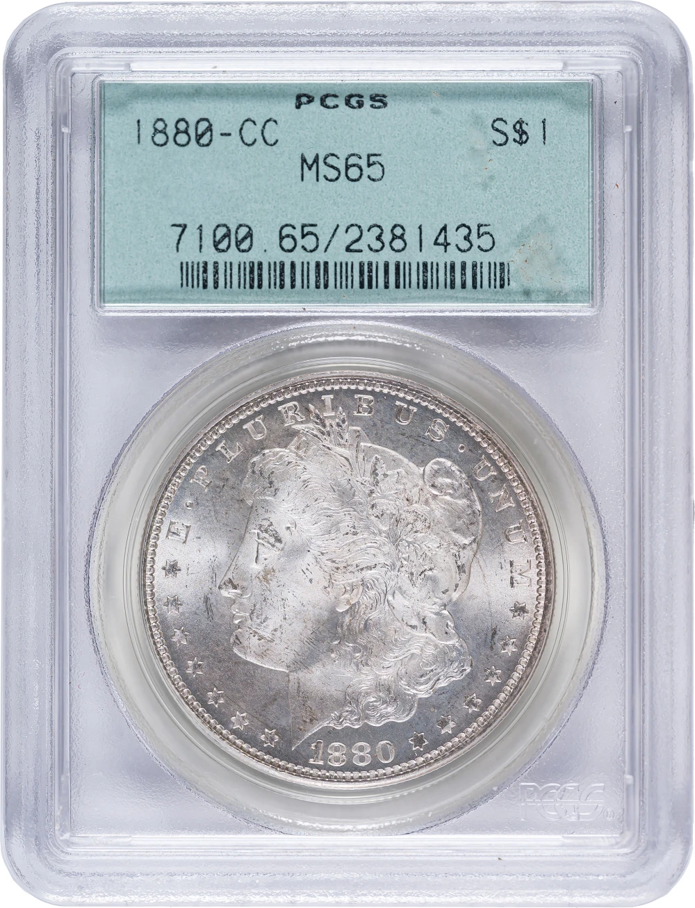 PCGS MS-65 1880-CC Morgan Dollar