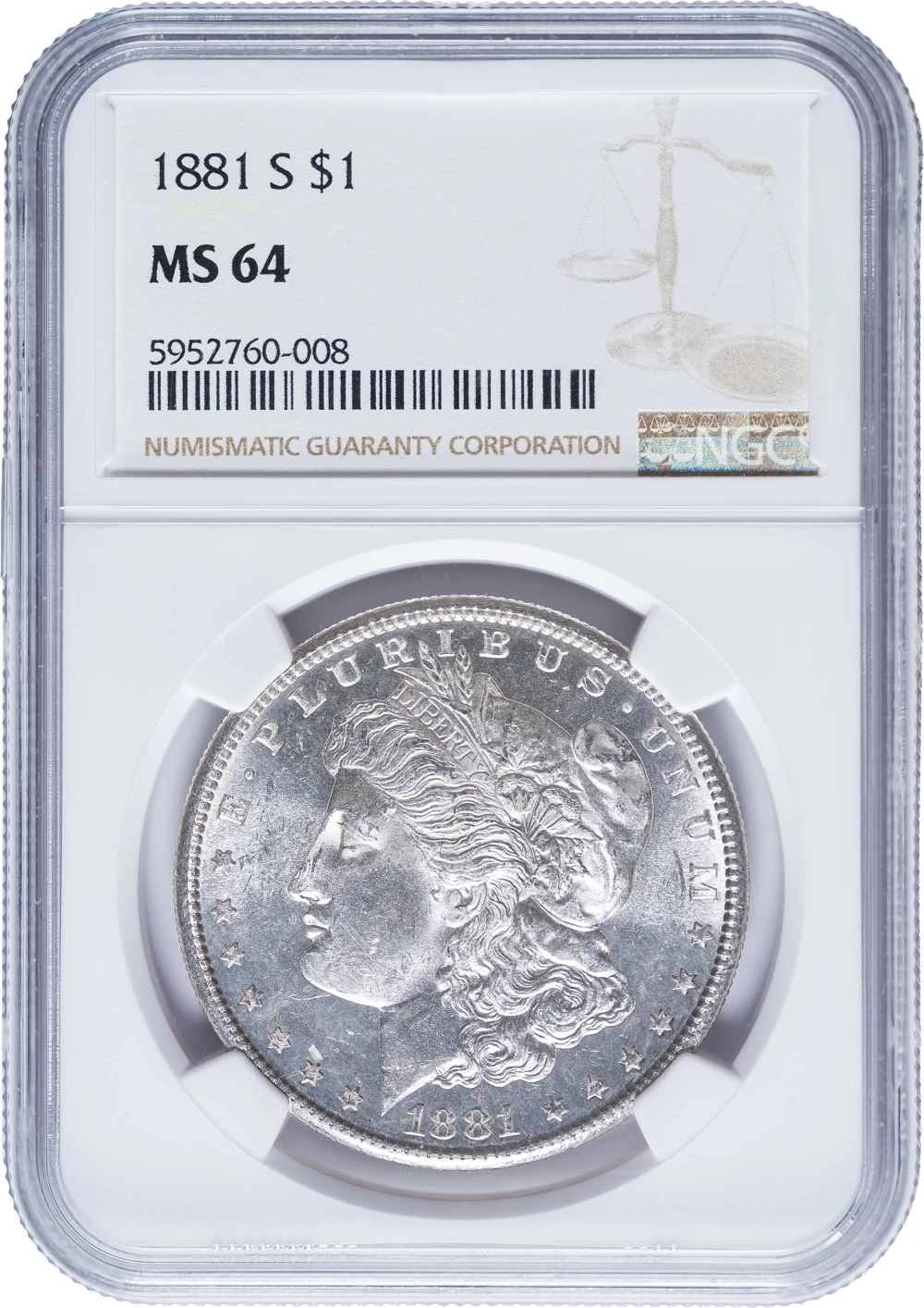 NGC MS-64 1881-S Morgan Dollar