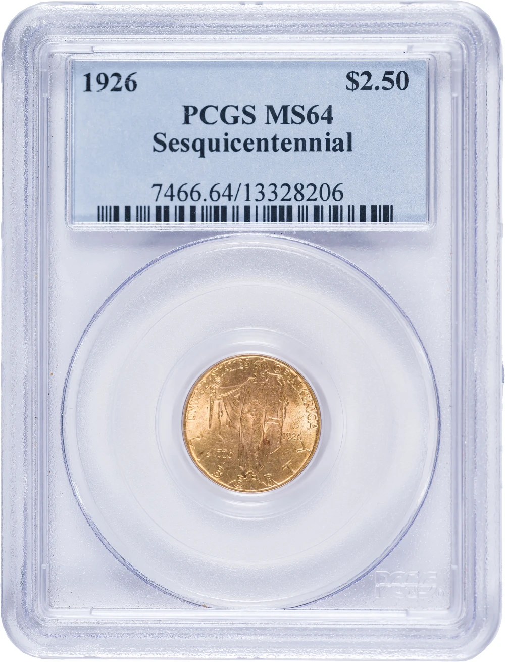 PCGS MS-64 1926 Sesquicentennial $2.50 Gold