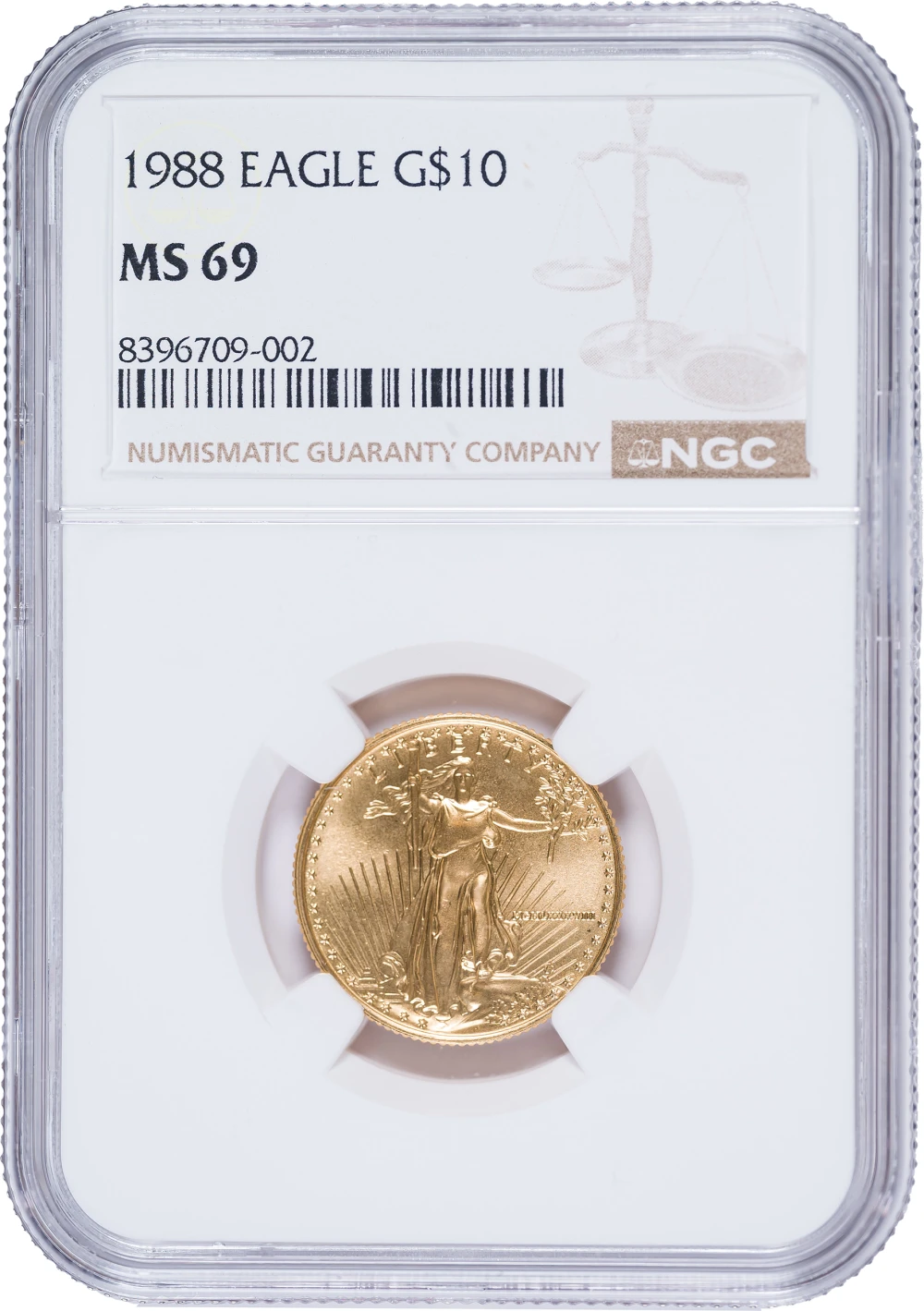 NGC MS-69 1988 $10 Gold American Eagle