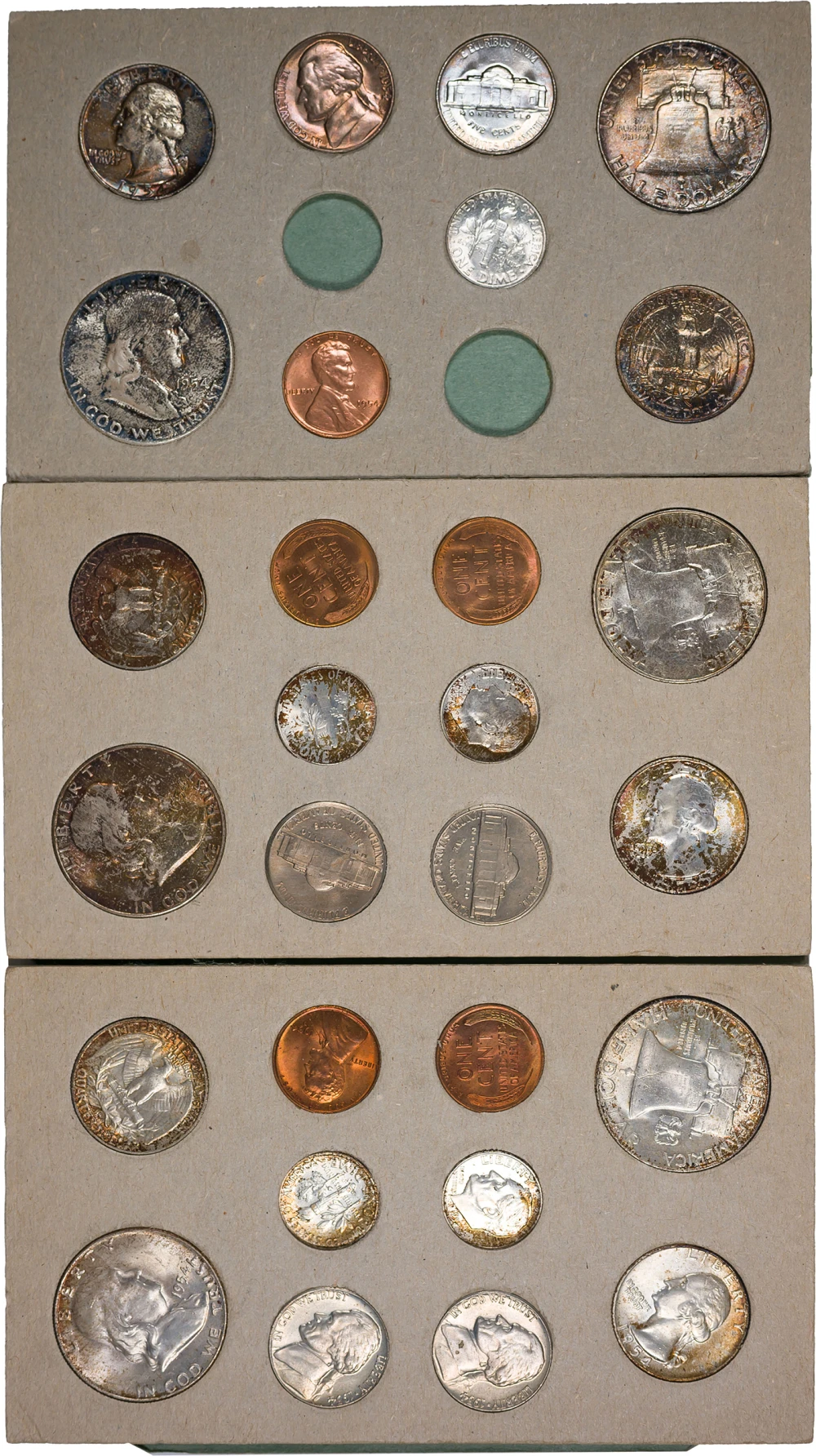 Mint Set. Partial 1954-PDS Mint Set