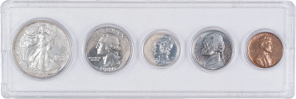 Choice to Gem 1940 Five-Piece Proof Set