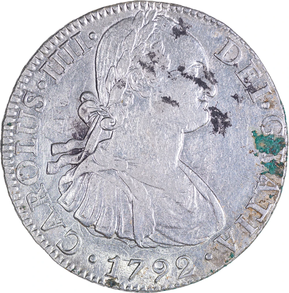 Mexico. Colonial. AU Details 1792-FM 8 Reales