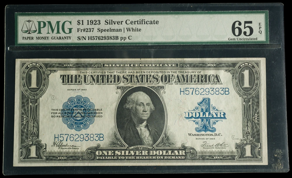 PMG MS-65 EPQ Series 1923 $1 Pair