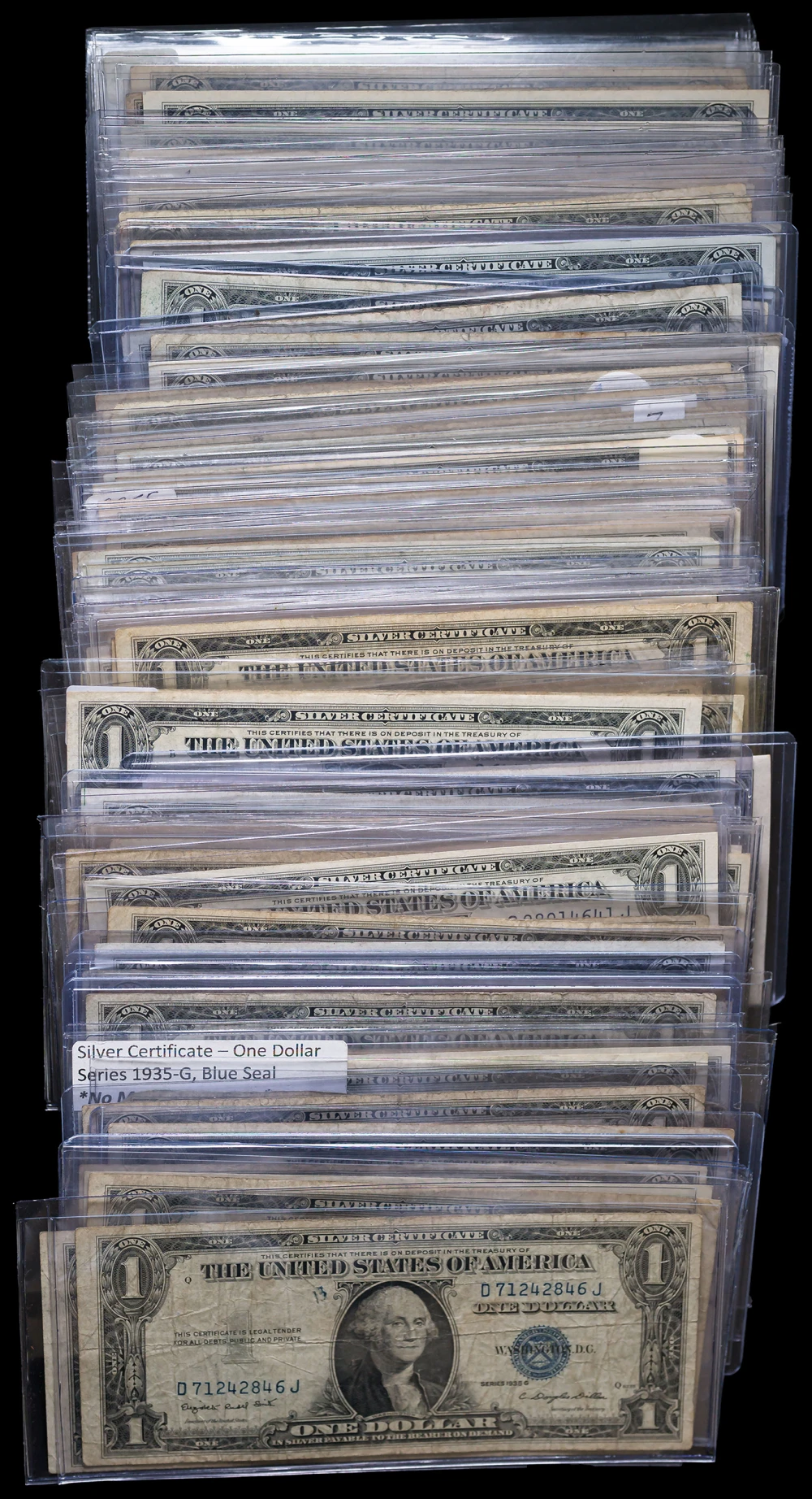 100 Pcs Mixed 1935 Silver Certificates