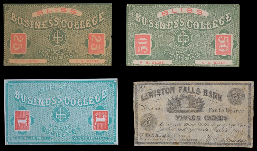 Maine. Varied Merchant and College Notes