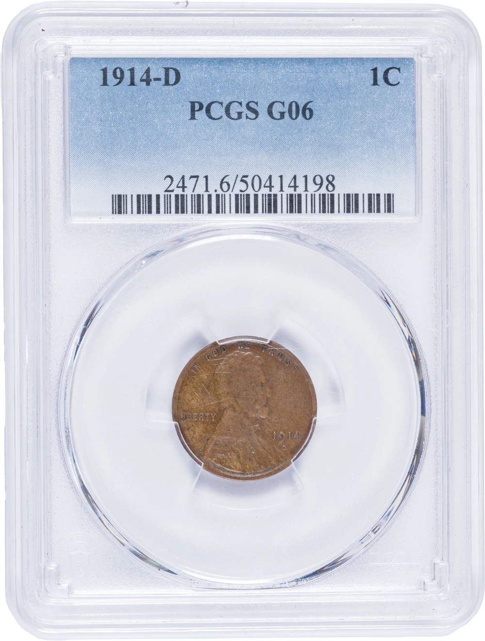 PCGS G-6 1914-D Lincoln Cent