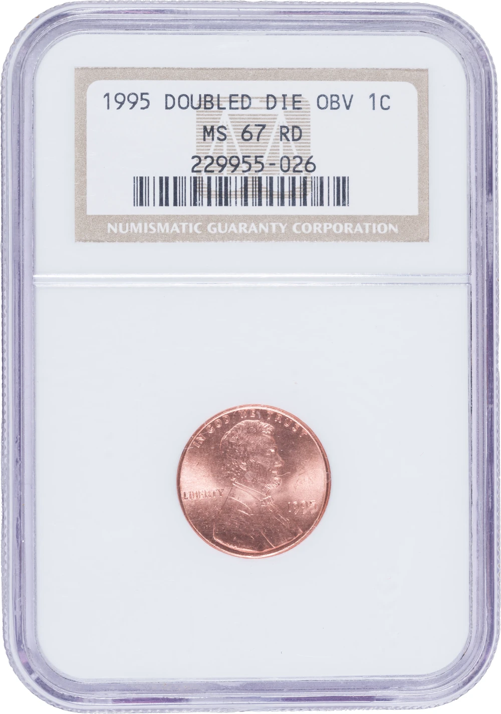 NGC MS-67 Red 1995 Double Die Lincoln Cent