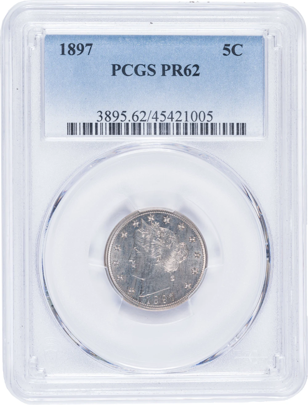 PCGS Proof-62 1897 Liberty Nickel