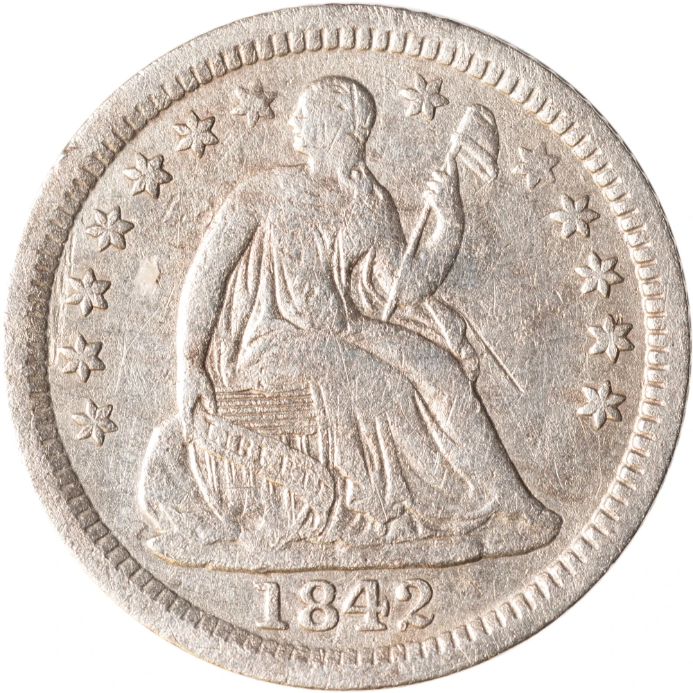 VF-20 Details 1842-O Half Dime