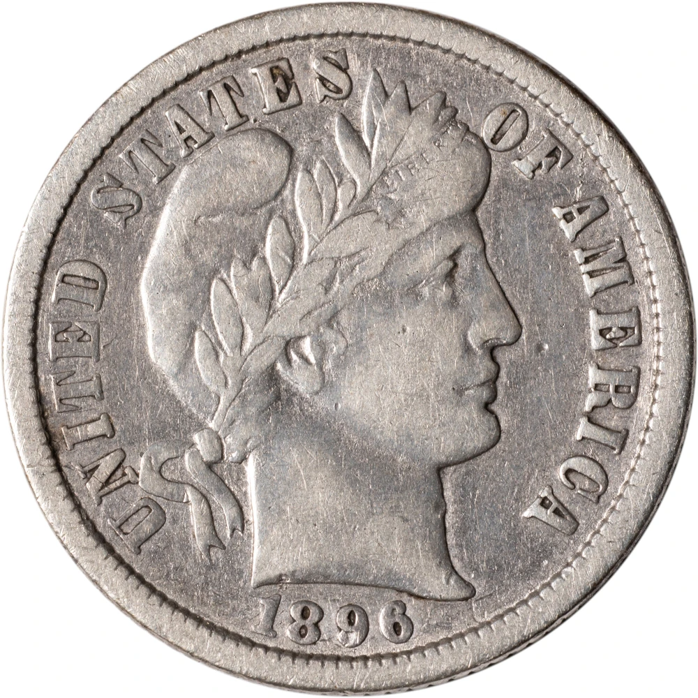 VF-20 1896-O Barber Dime