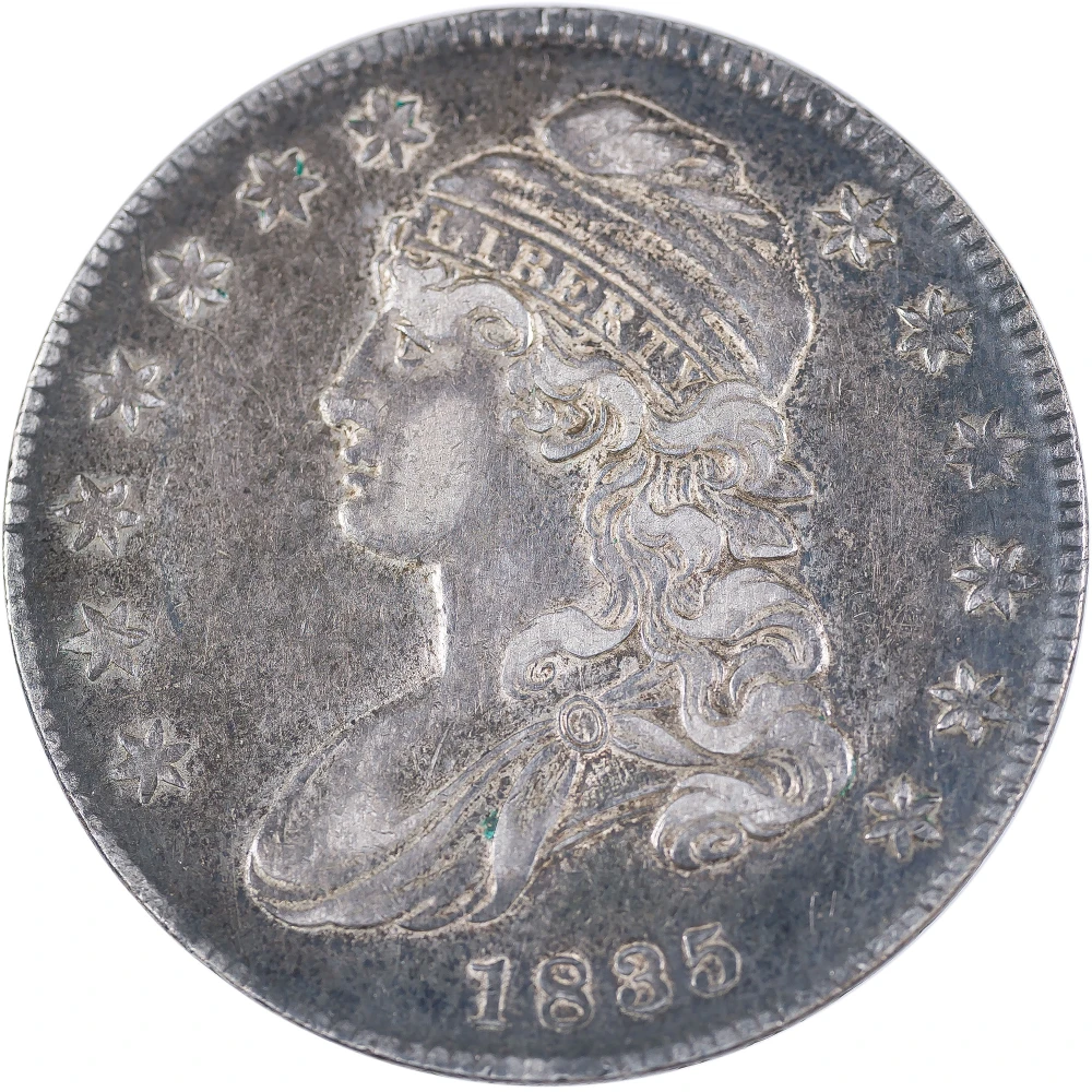 EF-40 1835 Bust Half Dollar