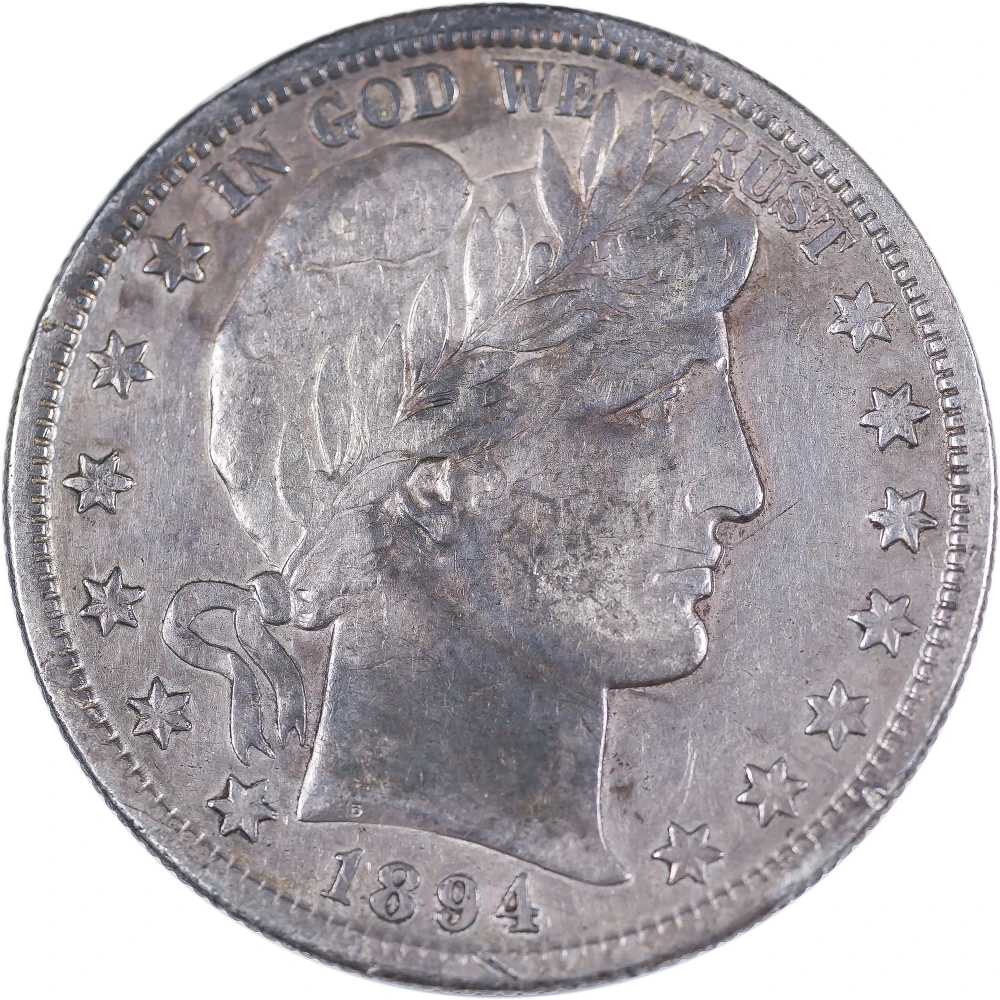 EF-40 1894-S Barber Half Dollar