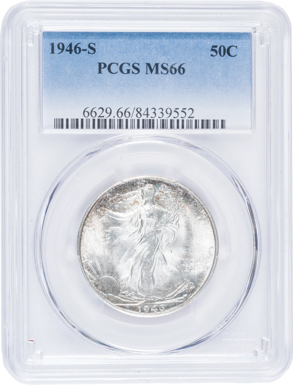 PCGS MS-66 1946-S Walking Liberty Half