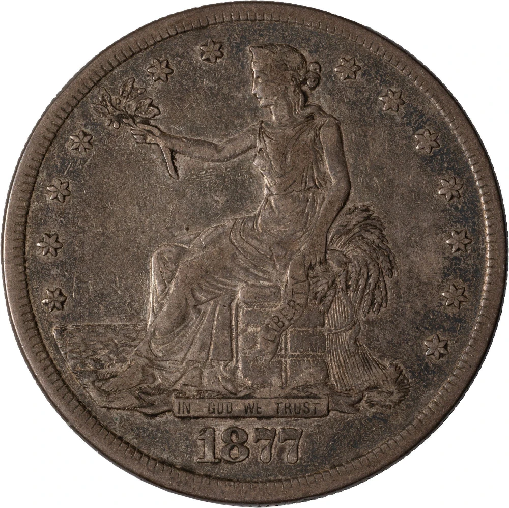 VF-25 1877-S Trade Dollar