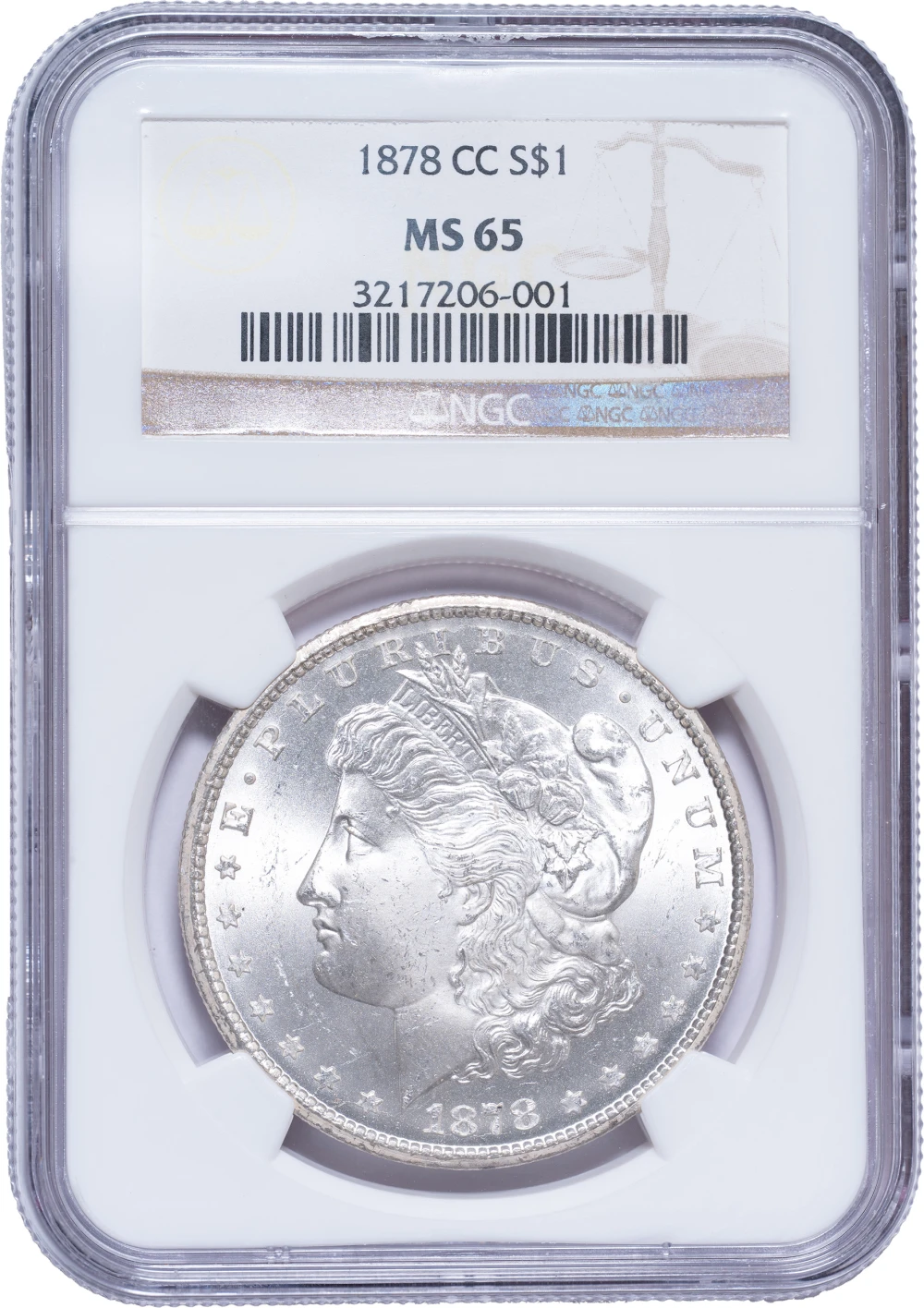 NGC MS-65 1878-CC Morgan Dollar