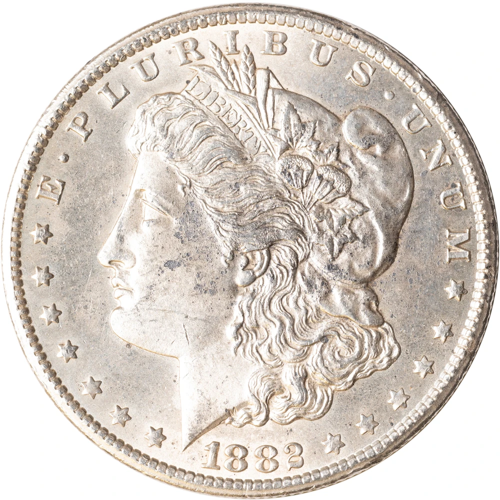 MS-60 or Marginally Finer 1882-CC Morgan Dollar