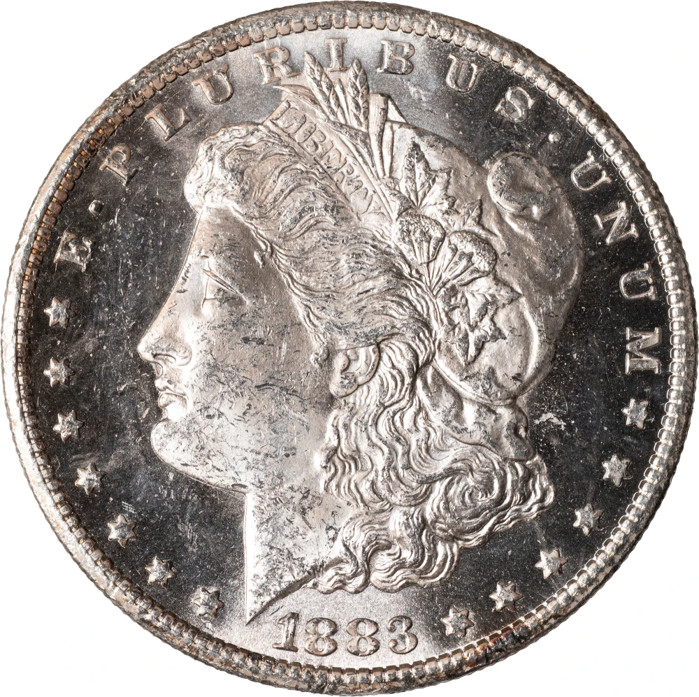 Choice MS-63 PL 1883-CC Morgan Dollar