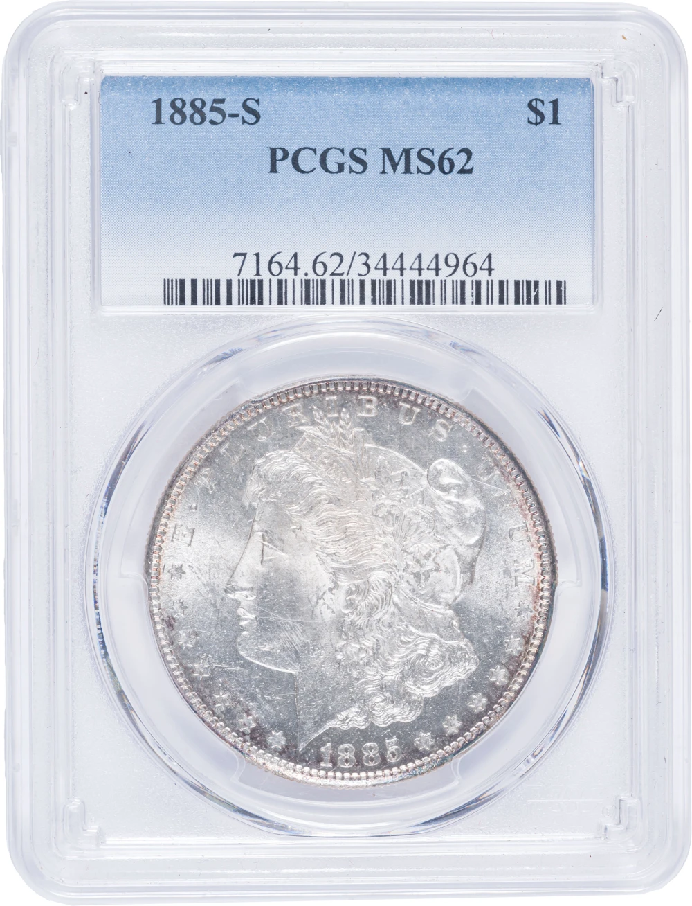PCGS MS-62 1885-S Morgan Dollar