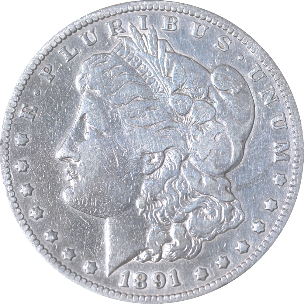 VF Details 1891-CC Morgan Dollar