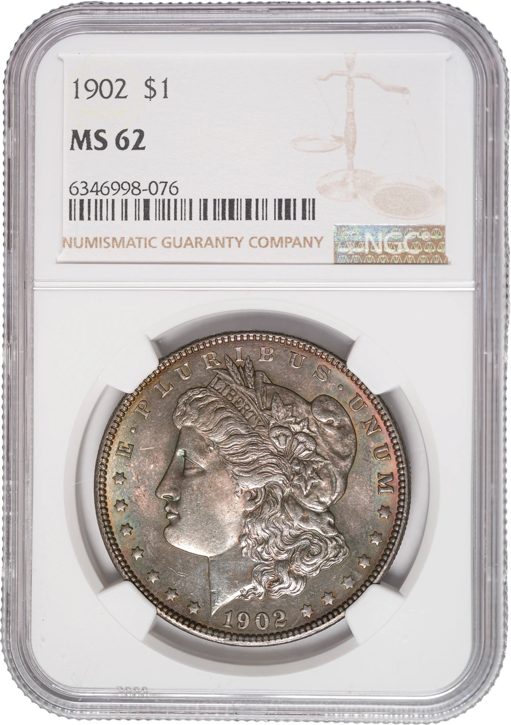 NGC MS-62 1902 Morgan Dollar