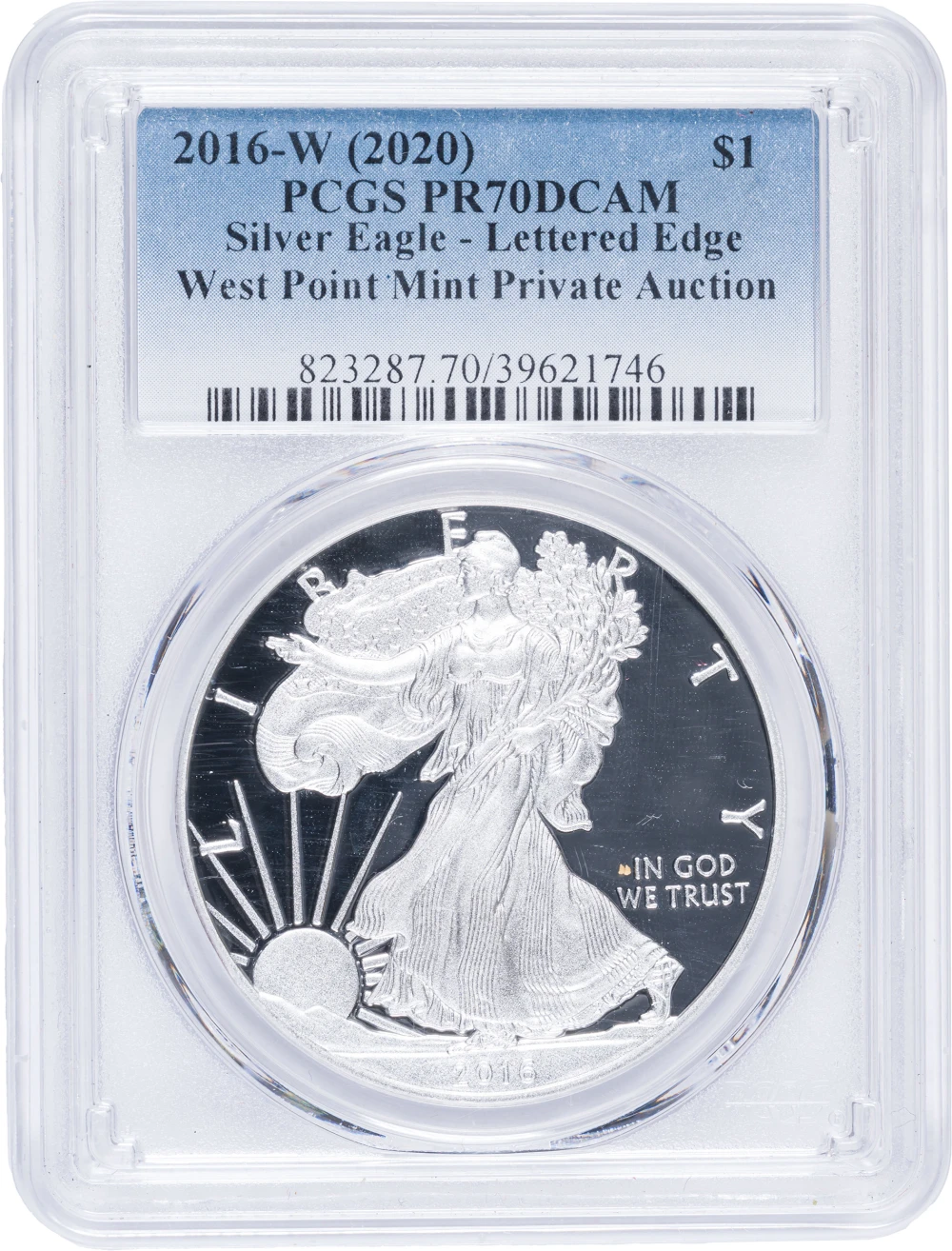 PCGS Proof-70 DCAM 2016-W Silver Eagle
